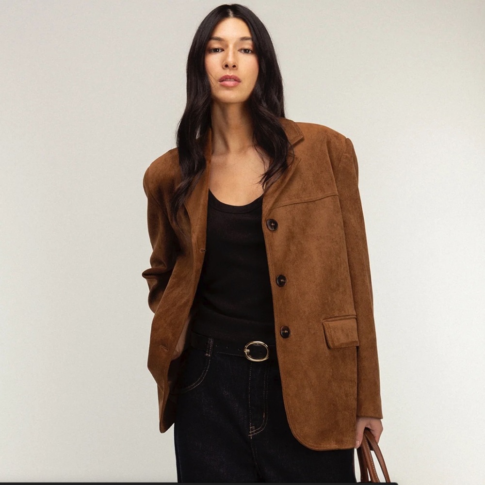 VEGAN SUEDE BLAZER